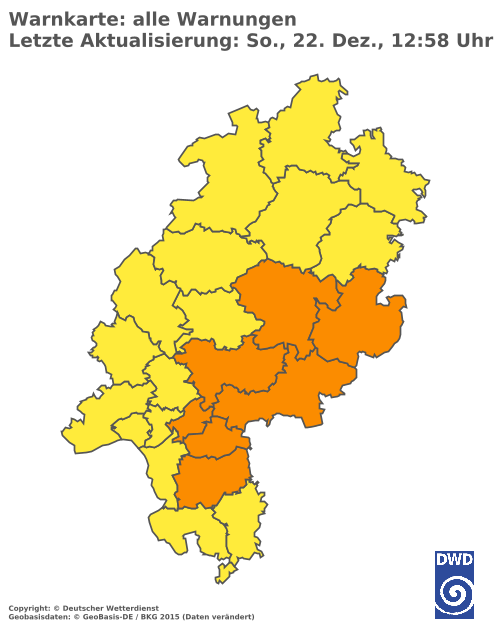 Aktuelle Wetterwarnungen für  Odenwaldkreis