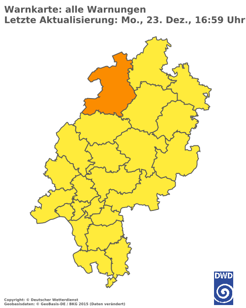 Aktuelle Wetterwarnungen für  Odenwaldkreis