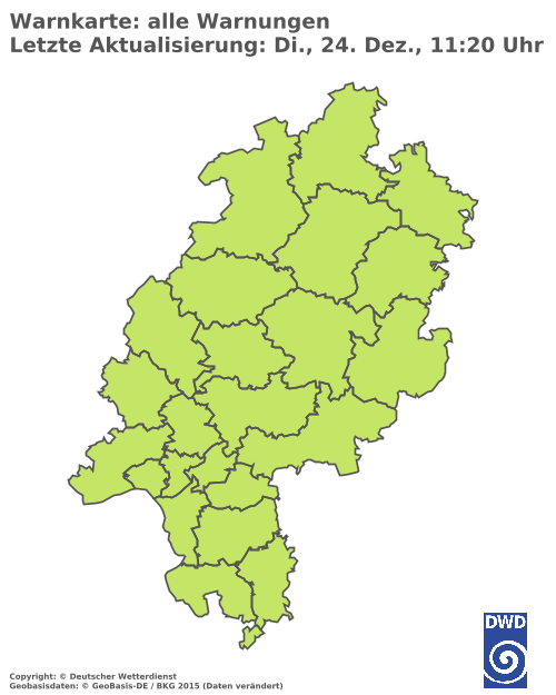 Aktuelle Wetterwarnungen für  Odenwaldkreis