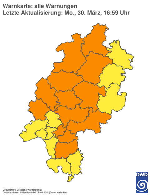 Aktuelle Wetterwarnungen für %region%