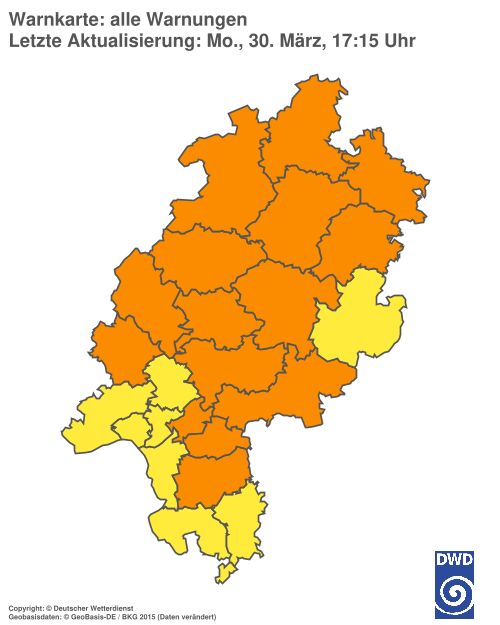 Aktuelle Wetterwarnungen für %region%