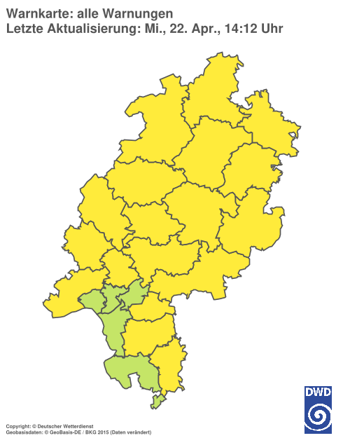 Aktuelle Wetterwarnungen für %region%