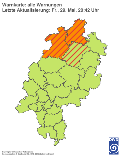 Aktuelle Wetterwarnungen für %region%