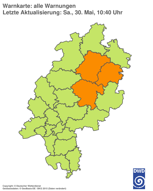 Aktuelle Wetterwarnungen für %region%