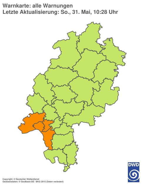 Aktuelle Wetterwarnungen für %region%