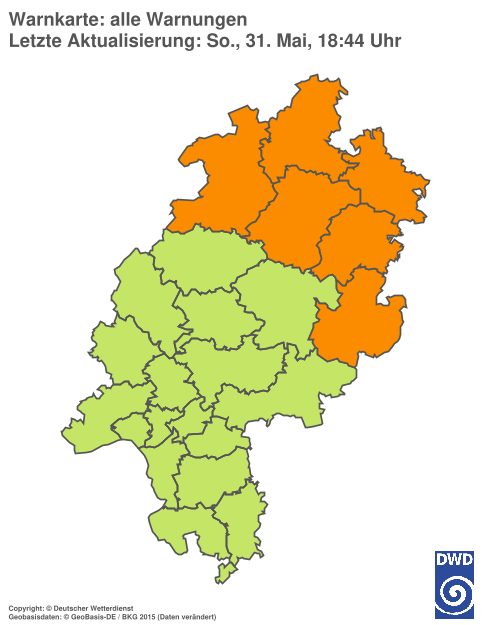 Aktuelle Wetterwarnungen für %region%