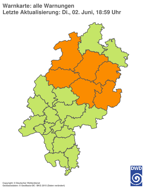 Aktuelle Wetterwarnungen für %region%