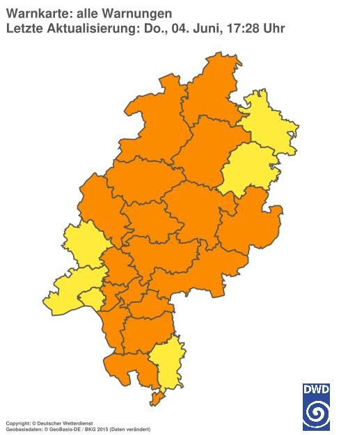 Aktuelle Wetterwarnungen für %region%