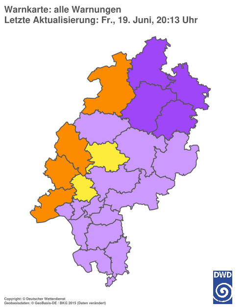 Aktuelle Wetterwarnungen für %region%