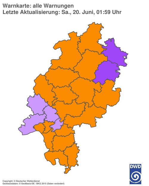Aktuelle Wetterwarnungen für %region%