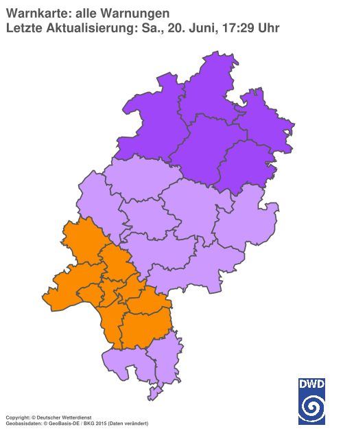 Aktuelle Wetterwarnungen für %region%