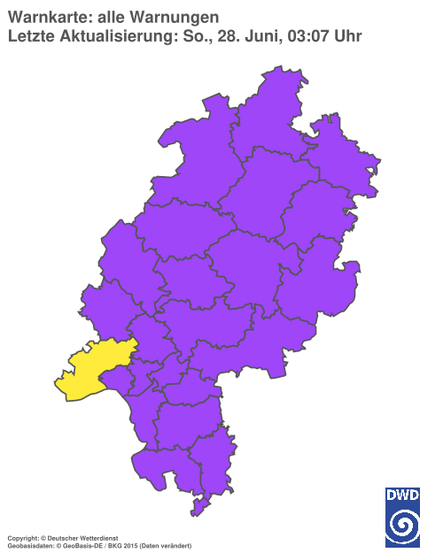 Aktuelle Wetterwarnungen für %region%