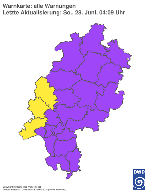 Aktuelle Wetterwarnungen für %region%
