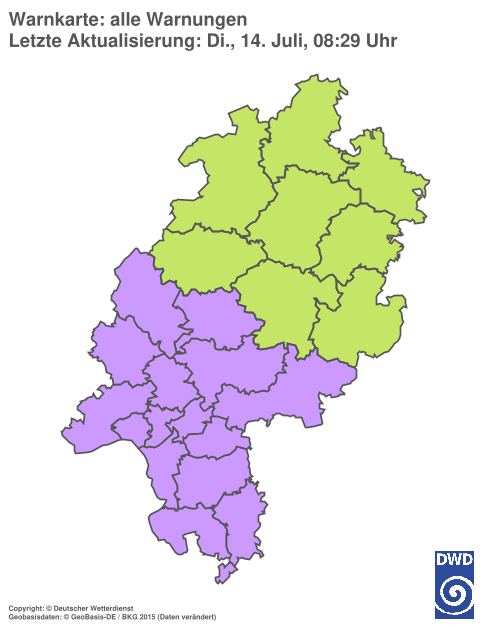 Aktuelle Wetterwarnungen für %region%