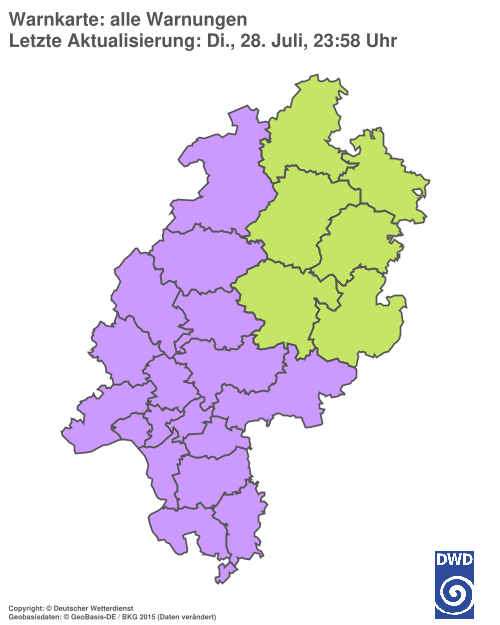 Aktuelle Wetterwarnungen für %region%