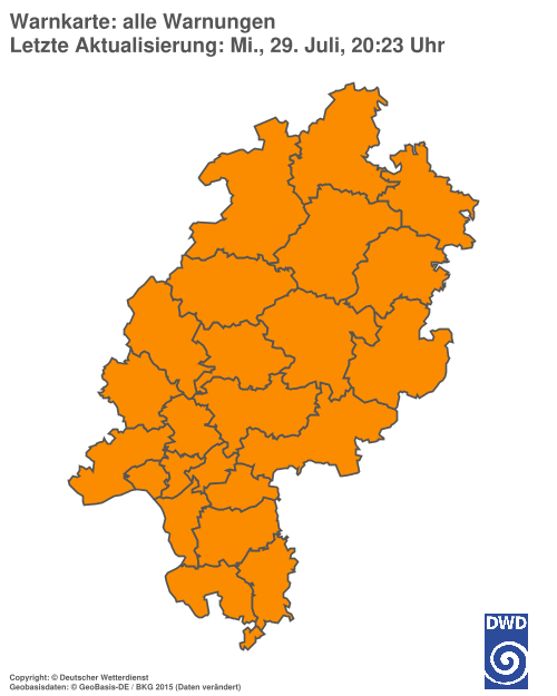 Aktuelle Wetterwarnungen für %region%