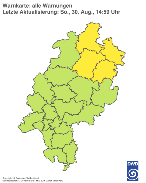 Aktuelle Wetterwarnungen für %region%