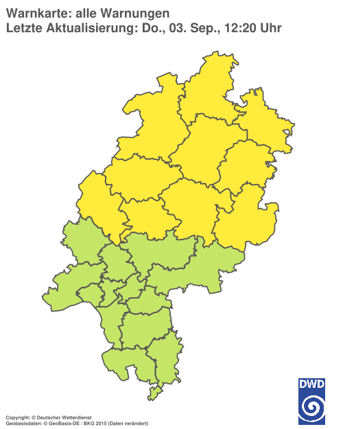 Aktuelle Wetterwarnungen für %region%