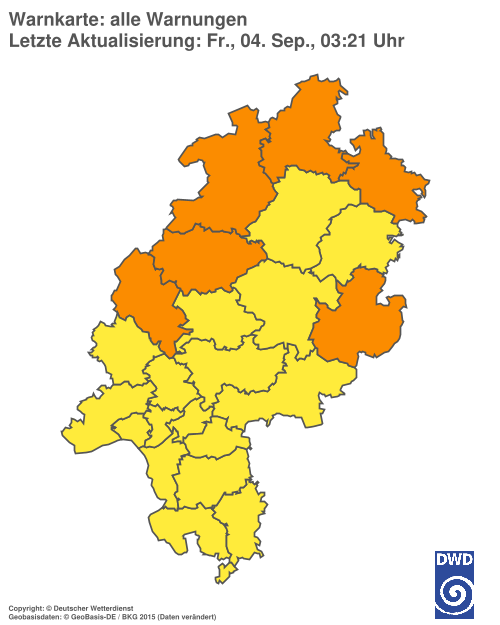Aktuelle Wetterwarnungen für %region%