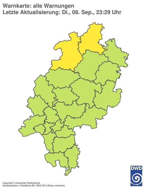 Aktuelle Wetterwarnungen für %region%