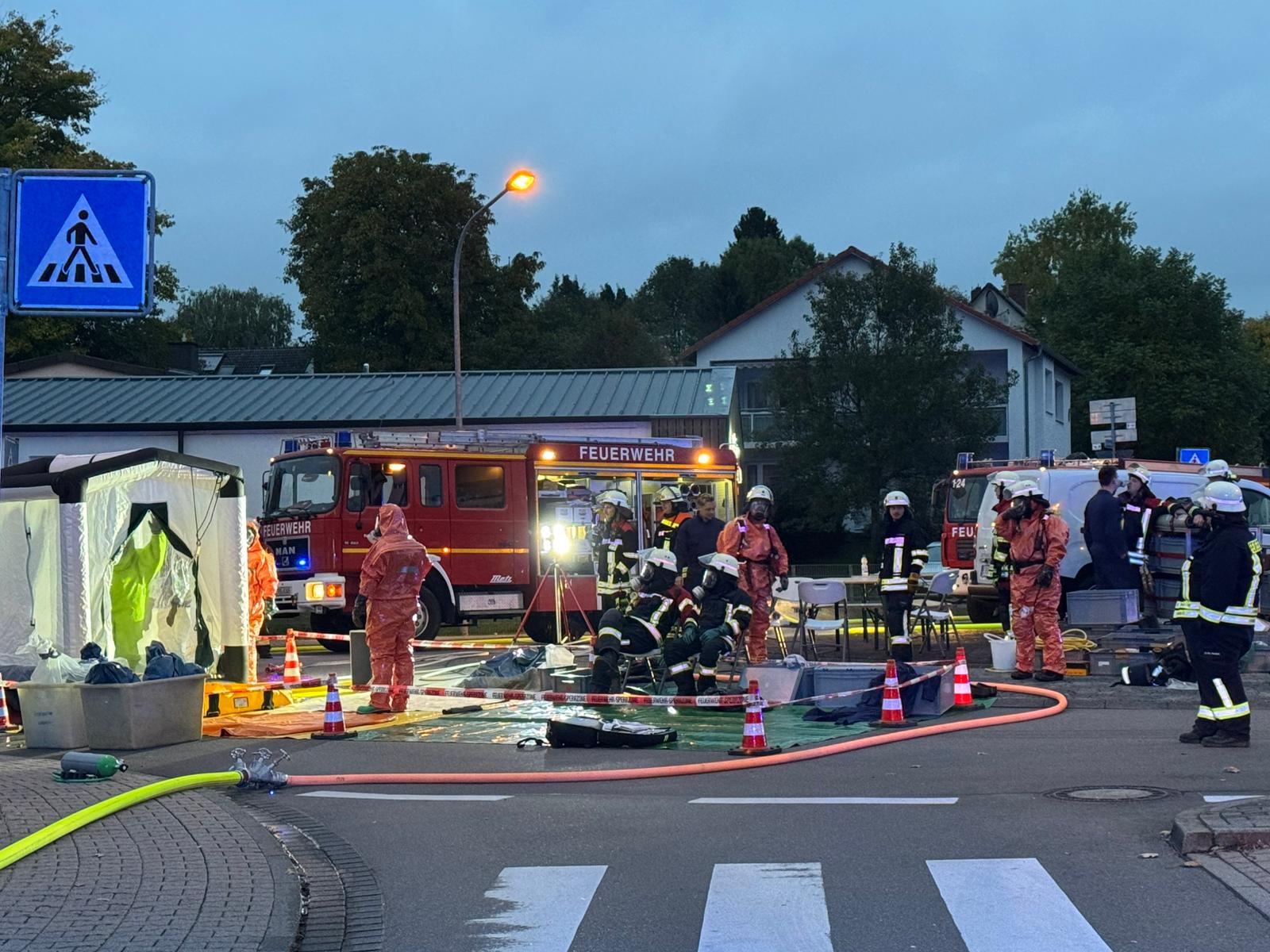 Ausgelöste Chlorgaswarnanlage